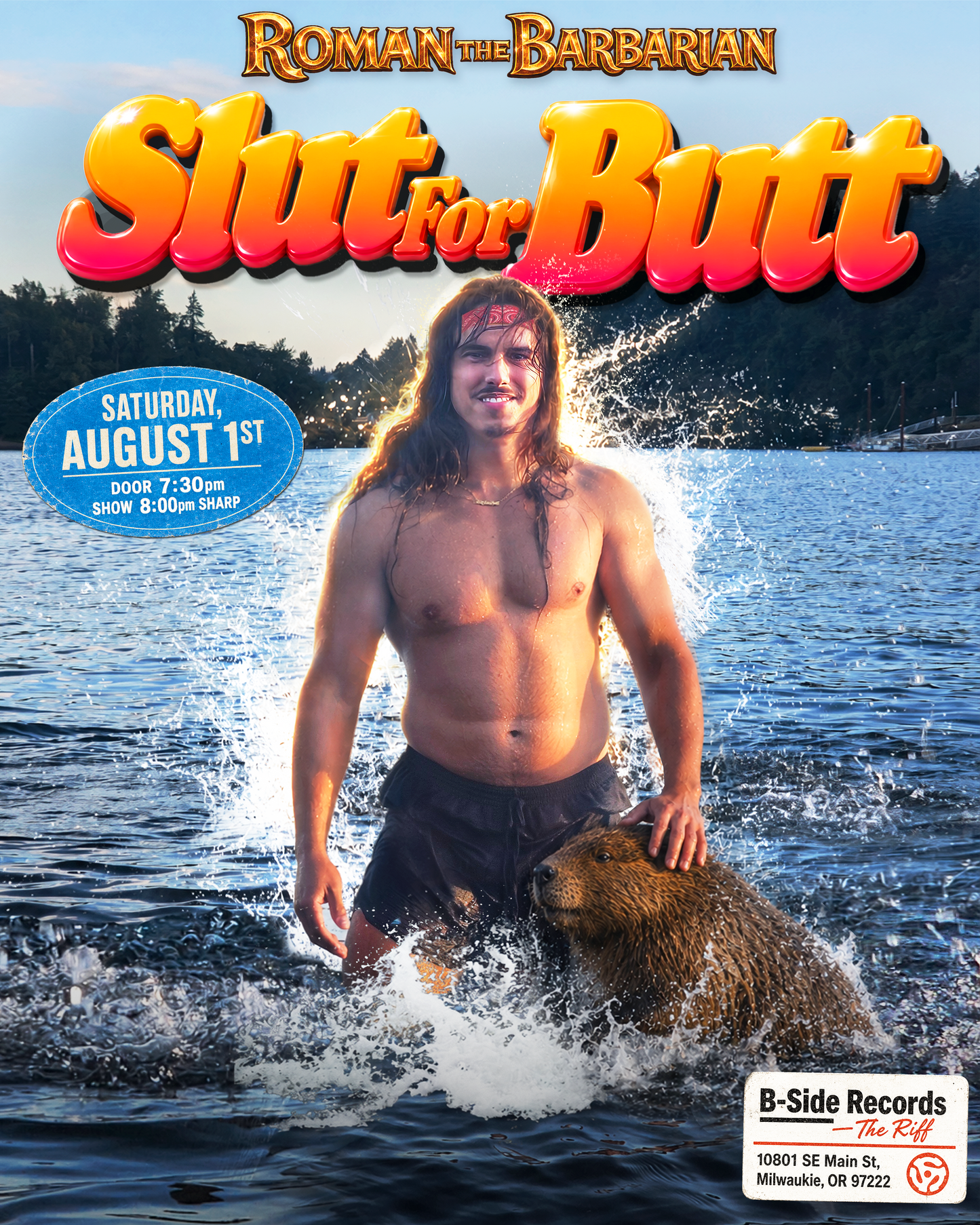 MILWAUKIE OR | AUG 1 — Roman the Barbarian presents: SLUT FOR BUTT | B-Side Records